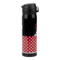Garrafa Térmica Preta Minnie Mouse 400ml Disney - 5
