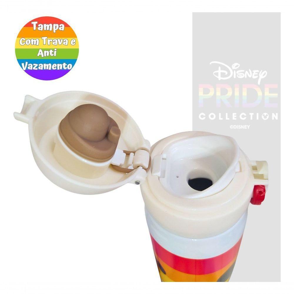 Garrafa Squeeze Térmica água Café Disney Mickey Arco-íris - 3