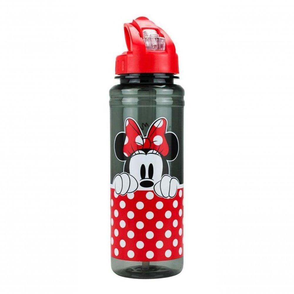 Garrafa Plastico Com Canudo Minnie Mouse 700ml Disney - 1