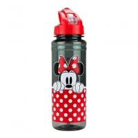 Garrafa Plastico Com Canudo Minnie Mouse 700ml Disney - 1