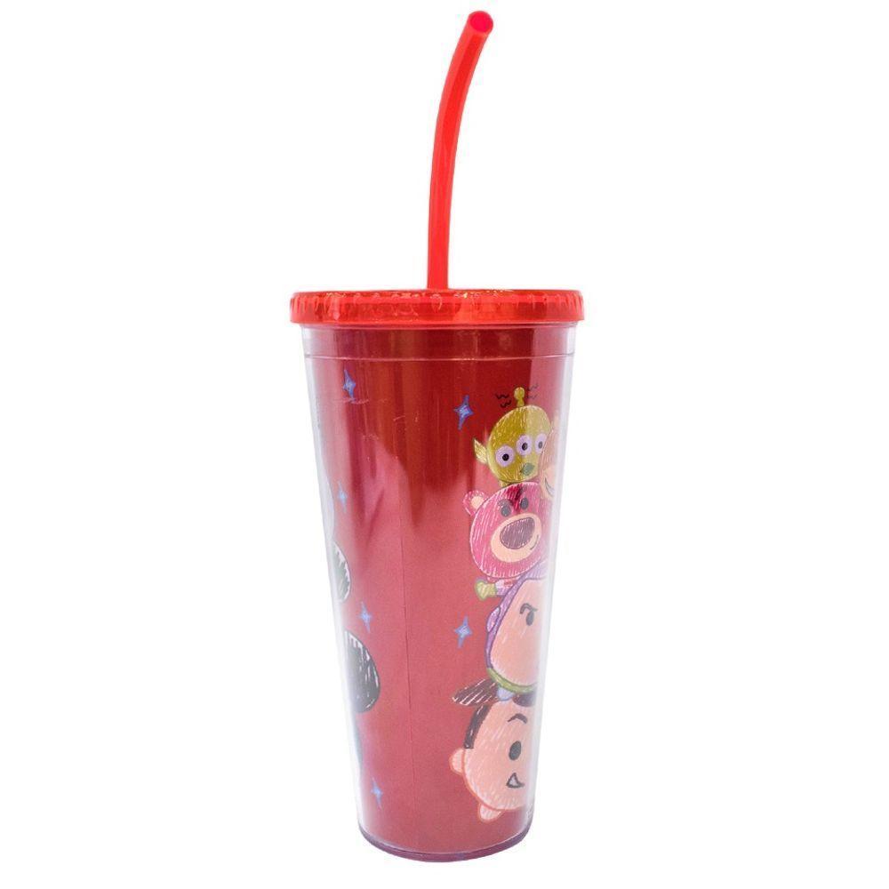 Copo Cubos De Gelo Vermelho Mickey Minnie Tsum Tsum 600 Ml - 2