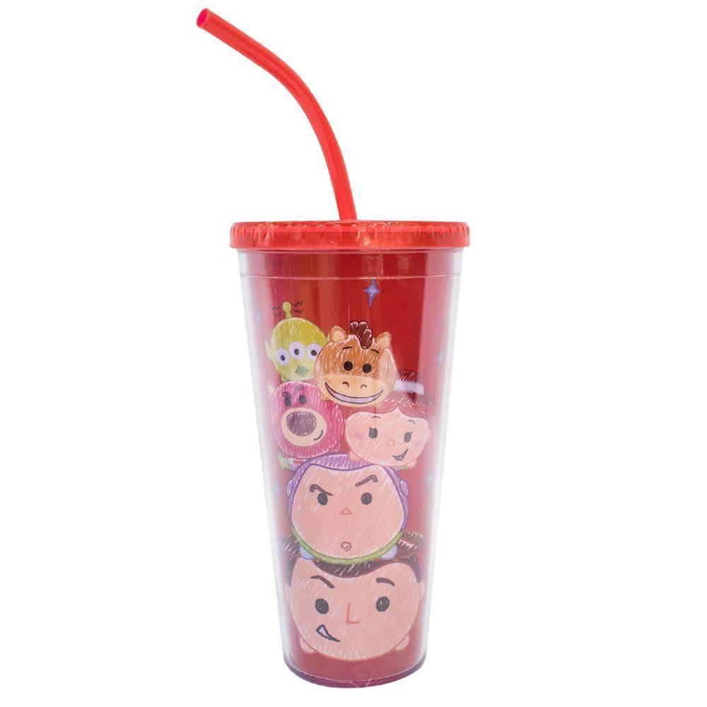Copo Cubos De Gelo Vermelho Mickey Minnie Tsum Tsum 600 Ml - 4