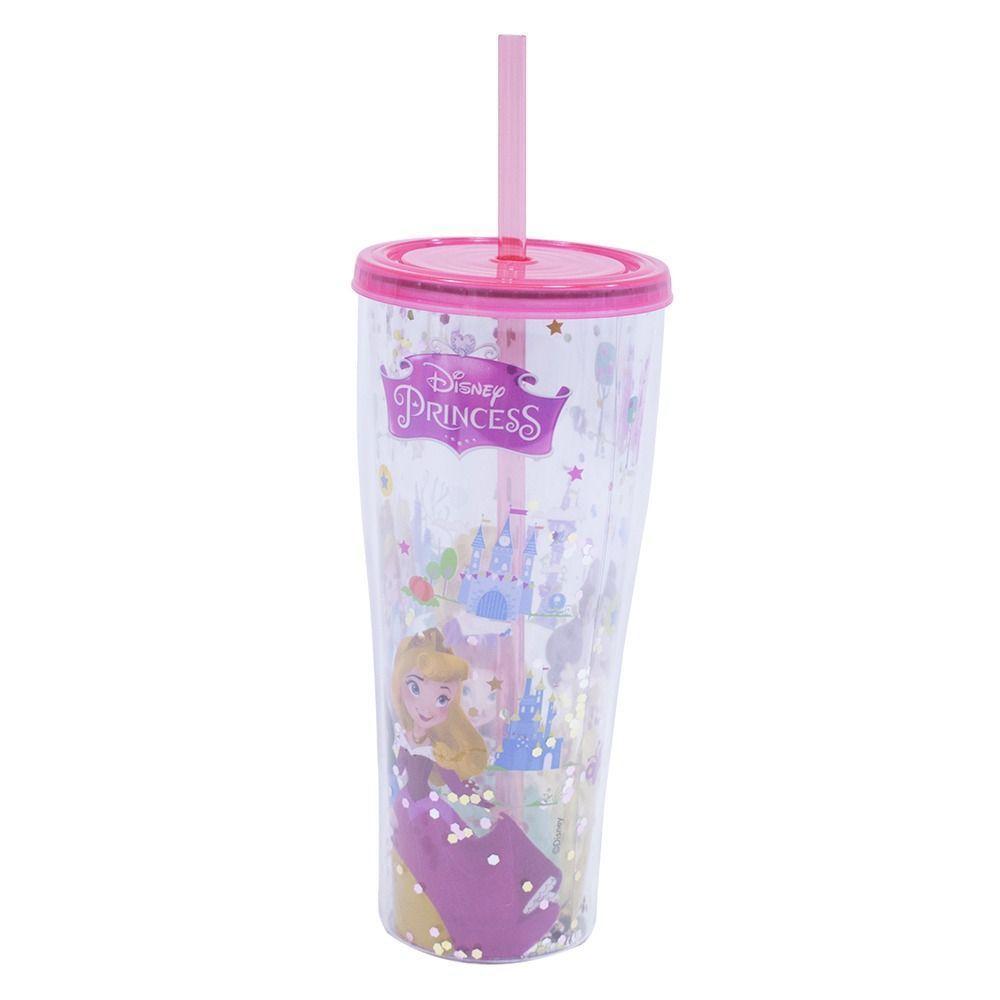 Copo Com Canudo Princesas Disney 360ml - Disney - 3
