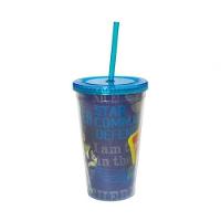 Copo Com Canudo Toy Story 450ml Azul - Disney - 7