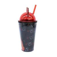 Copo Preto Canudo E Orelhas Mickey & Minnie Tsum Tsum 450 Ml - 3