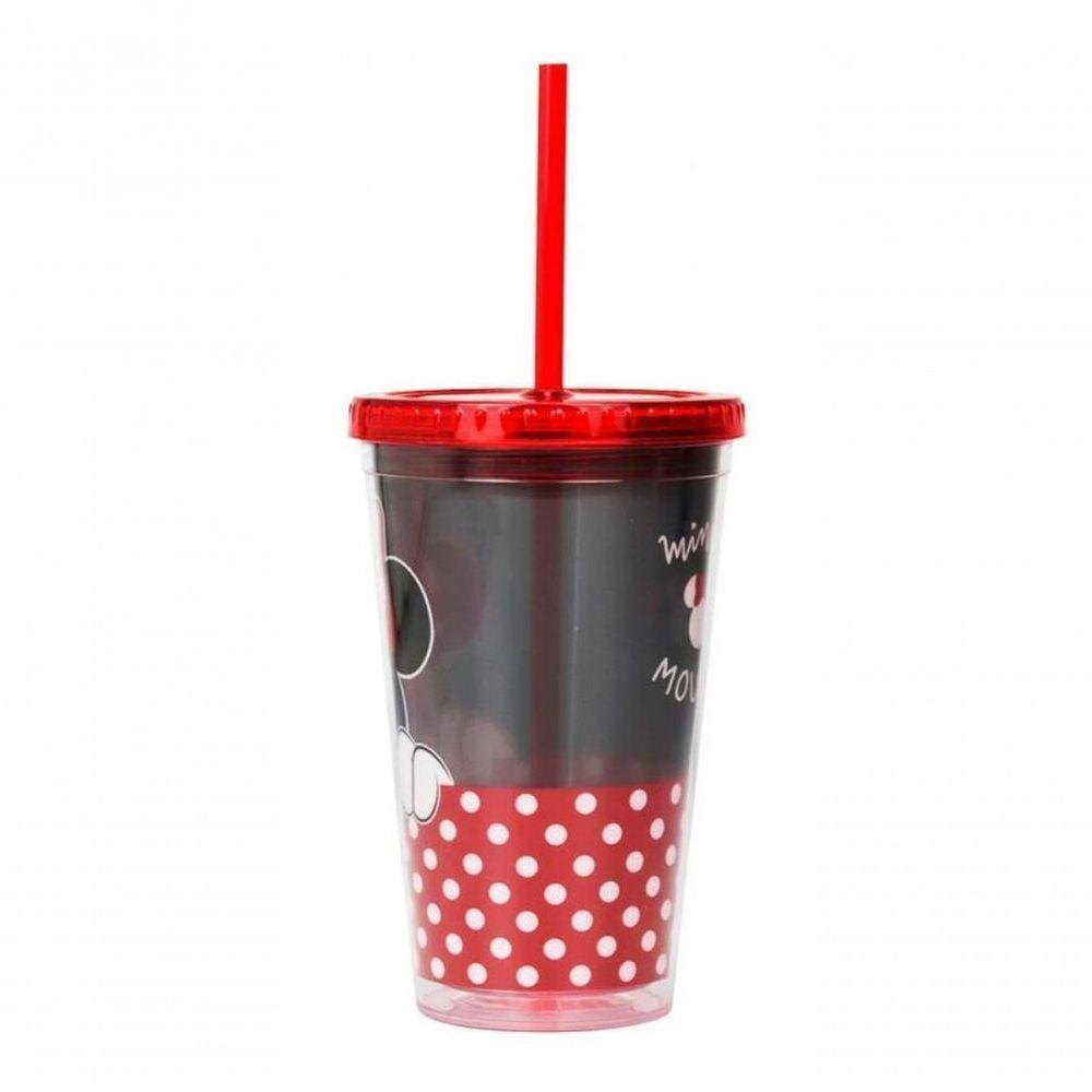 Copo Plástico Infantil Canudo Minnie 450ml - Disney - 3