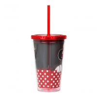 Copo Plástico Infantil Canudo Minnie 450ml - Disney - 5