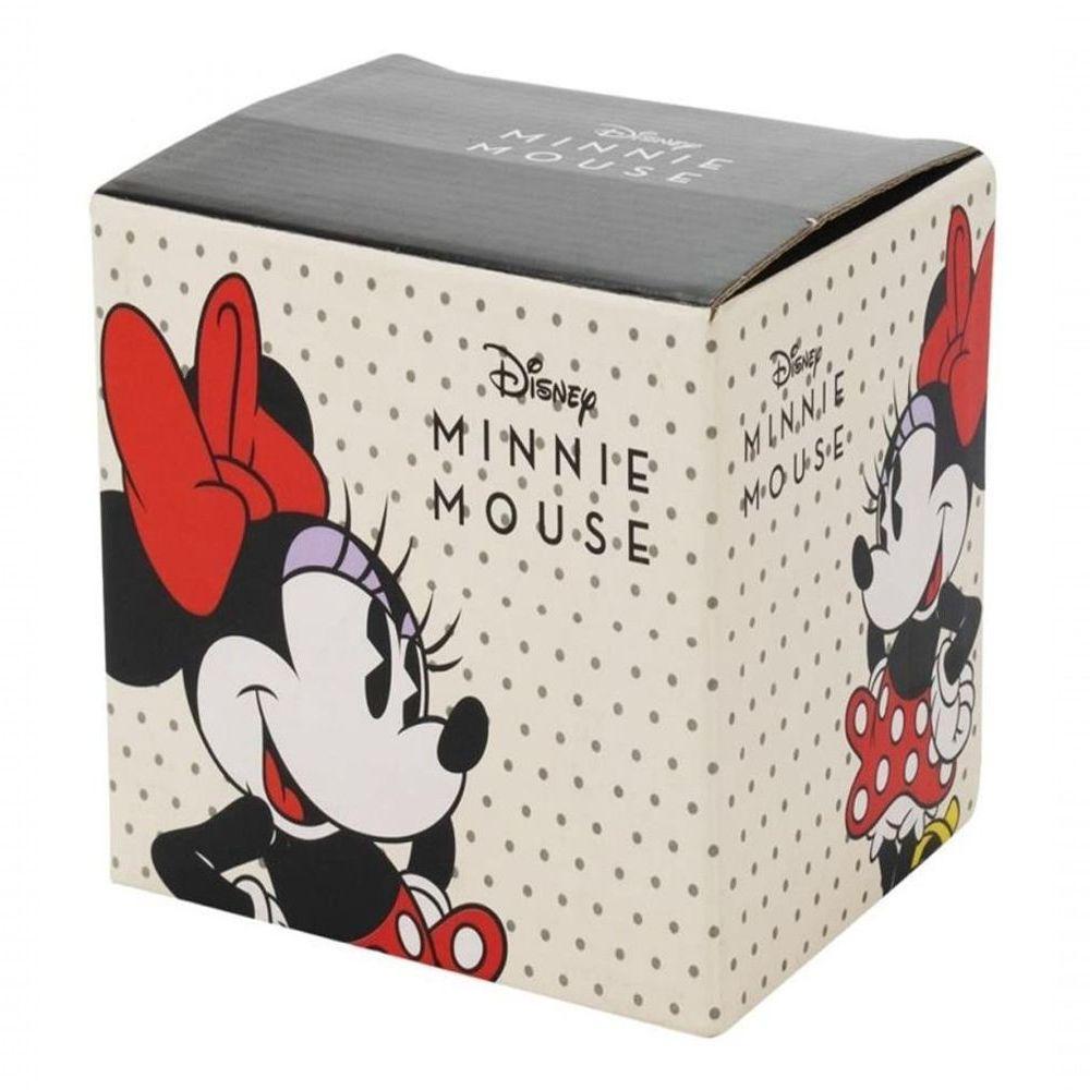 Caneca Porcelana Minnie Mouse 300ml Vermelho Disney - 2