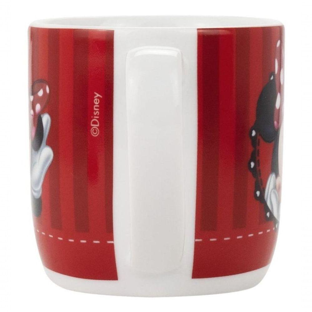 Caneca Porcelana Minnie Mouse 300ml Vermelho Disney - 4