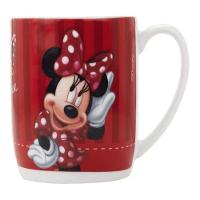 Caneca Porcelana Minnie Mouse 300ml Vermelho Disney - 5