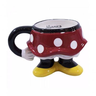 Caneca Porcelana Corpo Minnie Com Assinatura Produto Disney