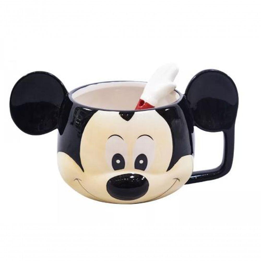 Caneca Porcelana Rosto 280 Ml - Mickey - 1