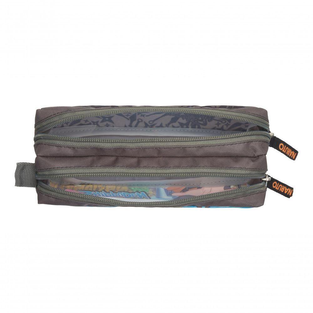 Estojo Duplo Escolar Infantil Naruto Shippuden Dattebayo - 2