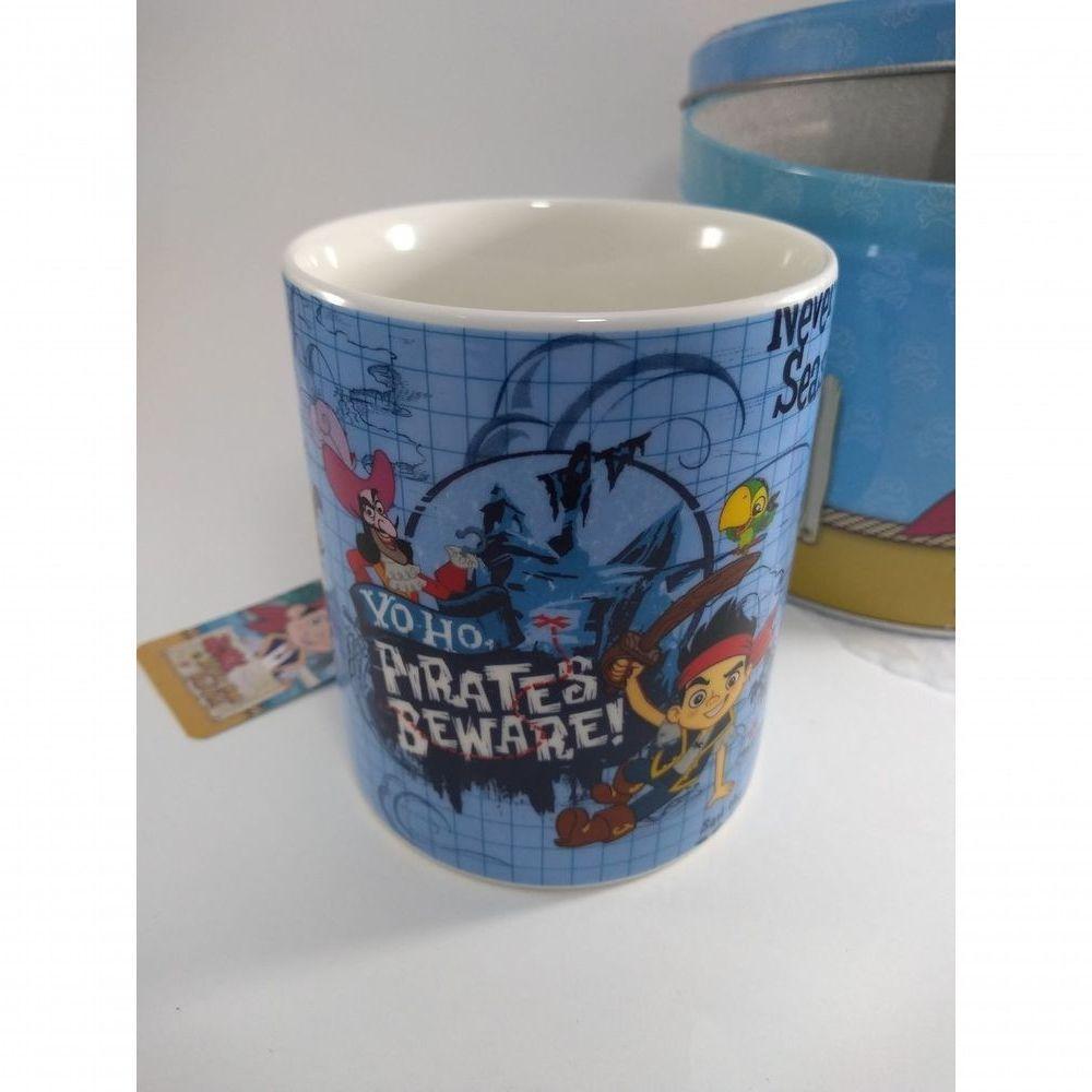 Caneca De Porcelana Na Lata Jake E Os Piratas 350 Ml Disney - 3