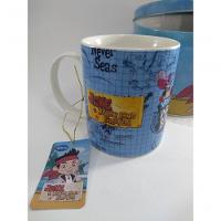 Caneca De Porcelana Na Lata Jake E Os Piratas 350 Ml Disney
