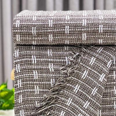 Manta Para Sofá Blocks 180cm X 240cm Mescla/branco