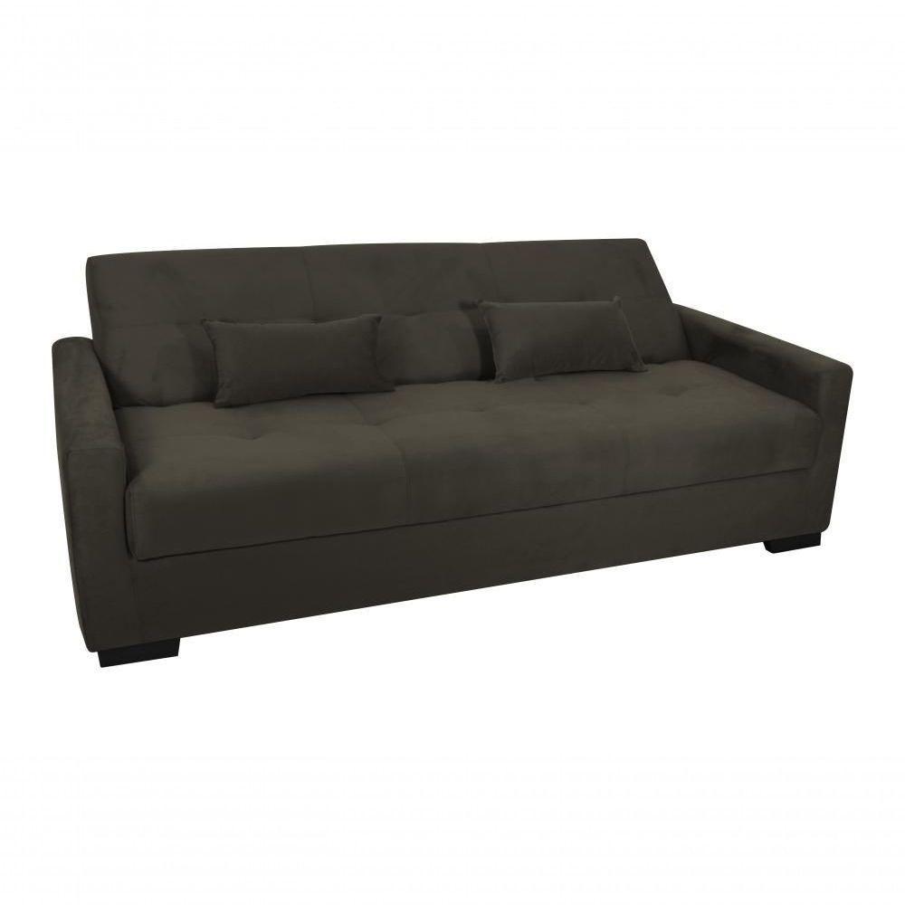 Sofá Cama Lavínia 3 Lugares Suede Capuccino Matrix - 3