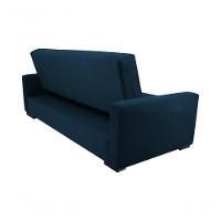 Sofá Cama Lavínia 3 Lugares Suede Azul Matrix - 7