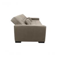 Sofá Cama Lavínia 3 Lugares Suede Bege Matrix - 2