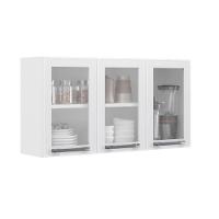 Armário Aéreo Florença 105cm Com 3 Portas Itatiaia Branco - 1