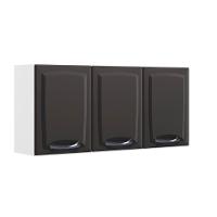 Armário Aéreo New Premium 120cm 3 Portas Grafite Itatiaia Grafite - 1