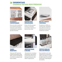 Armário Aéreo New Premium 120cm 3 Portas Grafite Itatiaia Grafite - 2