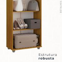 Armário Multiuso 2 Portas Caio Chf Móveis Cinamomo Com Off White - 3