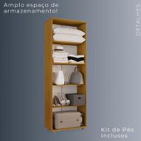 Armário Multiuso 2 Portas Caio Chf Móveis Cinamomo Com Off White - 9