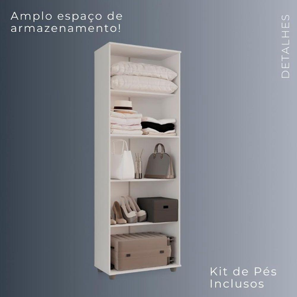 Armário Multiuso 2 Portas Caio Chf Móveis Branco - 2