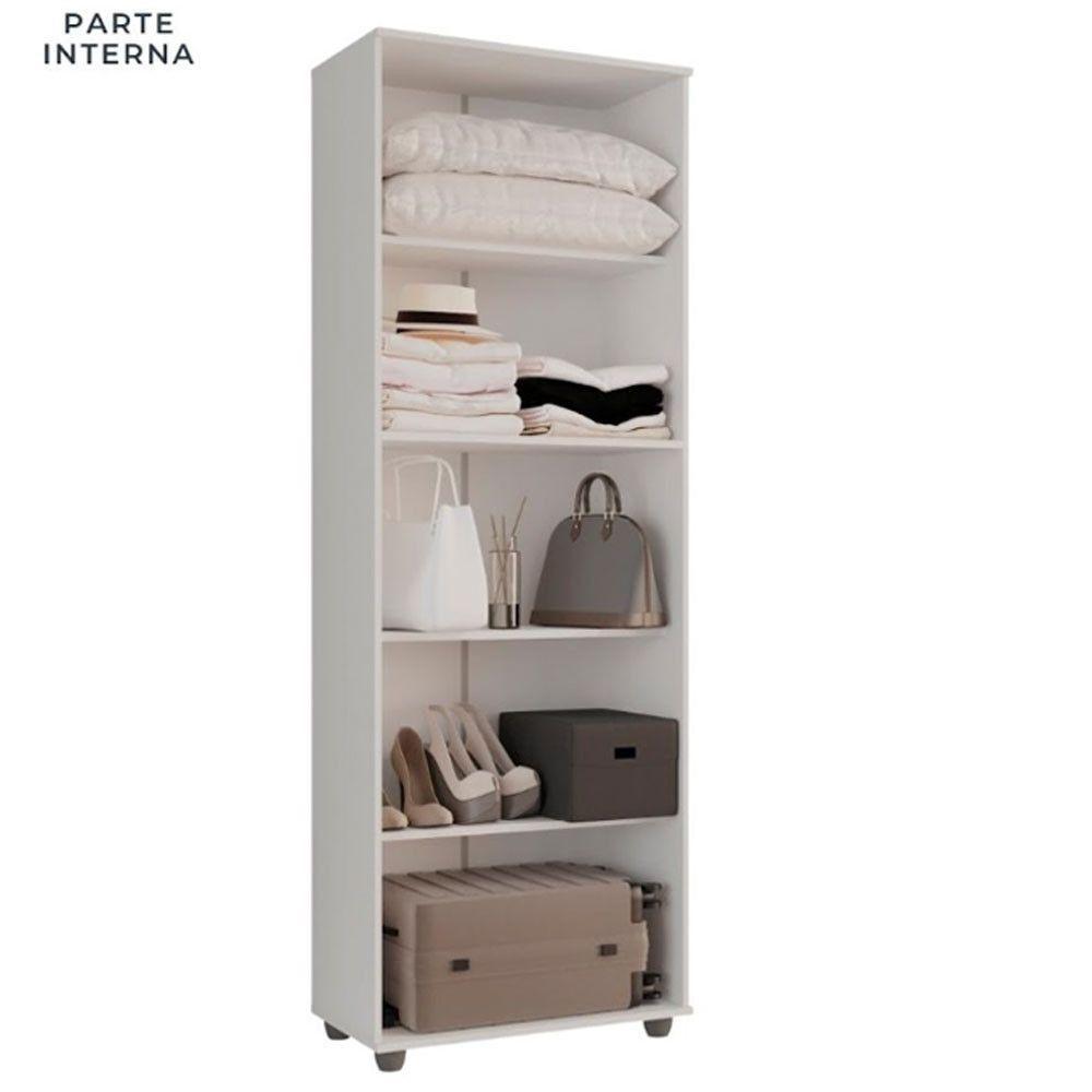 Armário Multiuso 2 Portas Caio Chf Móveis Branco - 9