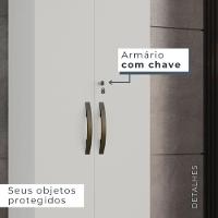 Armário Multiuso 2 Portas Caio Chf Móveis Branco