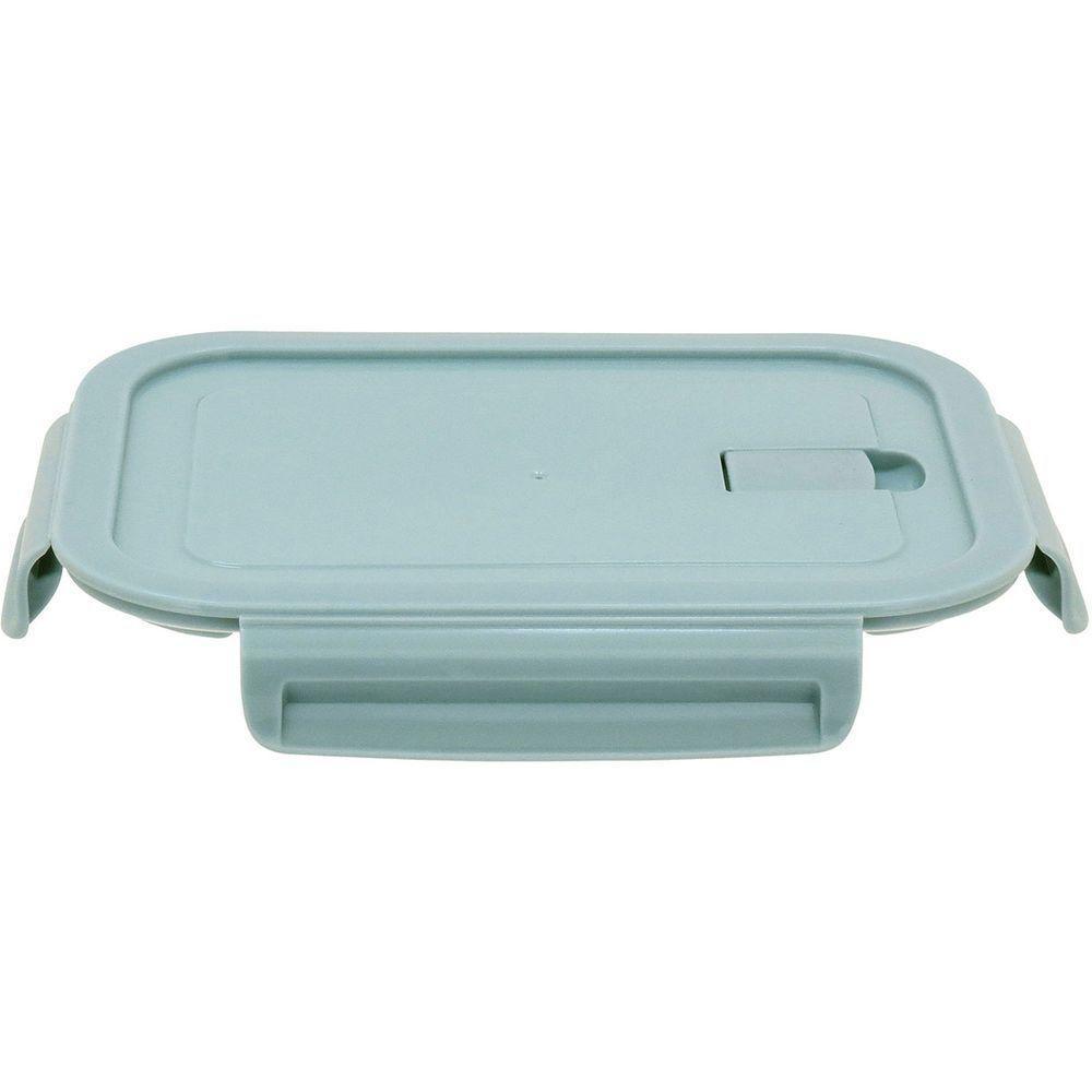 Pote Hermético Com 2 Divisoes Vidro Temperado 1l 21x16x7cm Transparente - 2