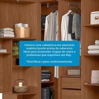 Guarda Roupas De Canto Com 7 Portas E 4 Gavetas E Cabeceira Lugano Santos Andirá Jatoba-areia - 6