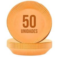 Kit Forro Antiaderente Para Airfryer 50 Unidades Prático, Durável E Econômico - 1