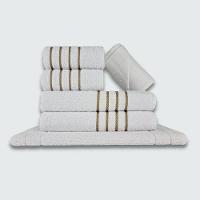 Jogo De Toalha 6 Peças Coleção Montreal 100% Algodão Branco - 2