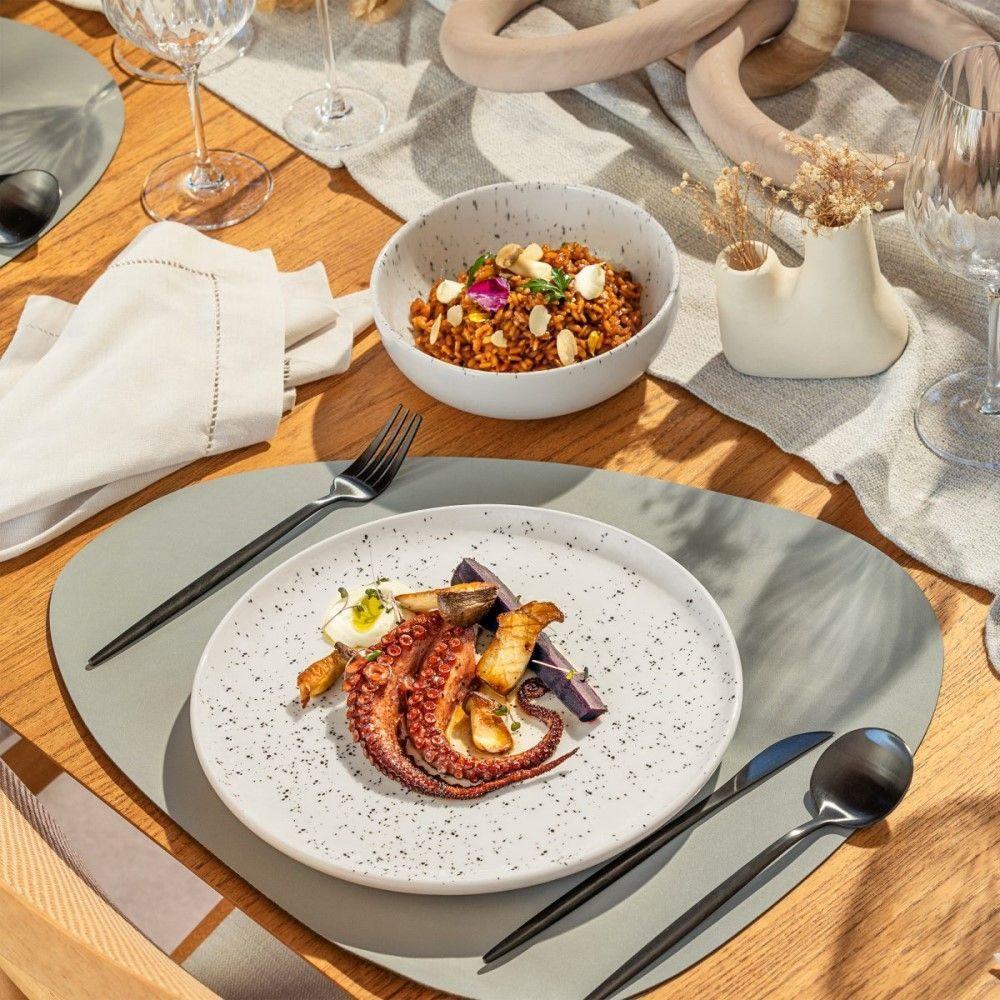 Conjunto De Xícara De Chá Com Pires 06 Peças Flat Chuvisco Oxford - 2