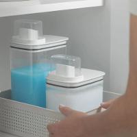 Kit Lavandeira Flow Com 02 Dispenser De Sabão 2,3 L Branco + 01 Balde 8,5 L Branco Ou - 9