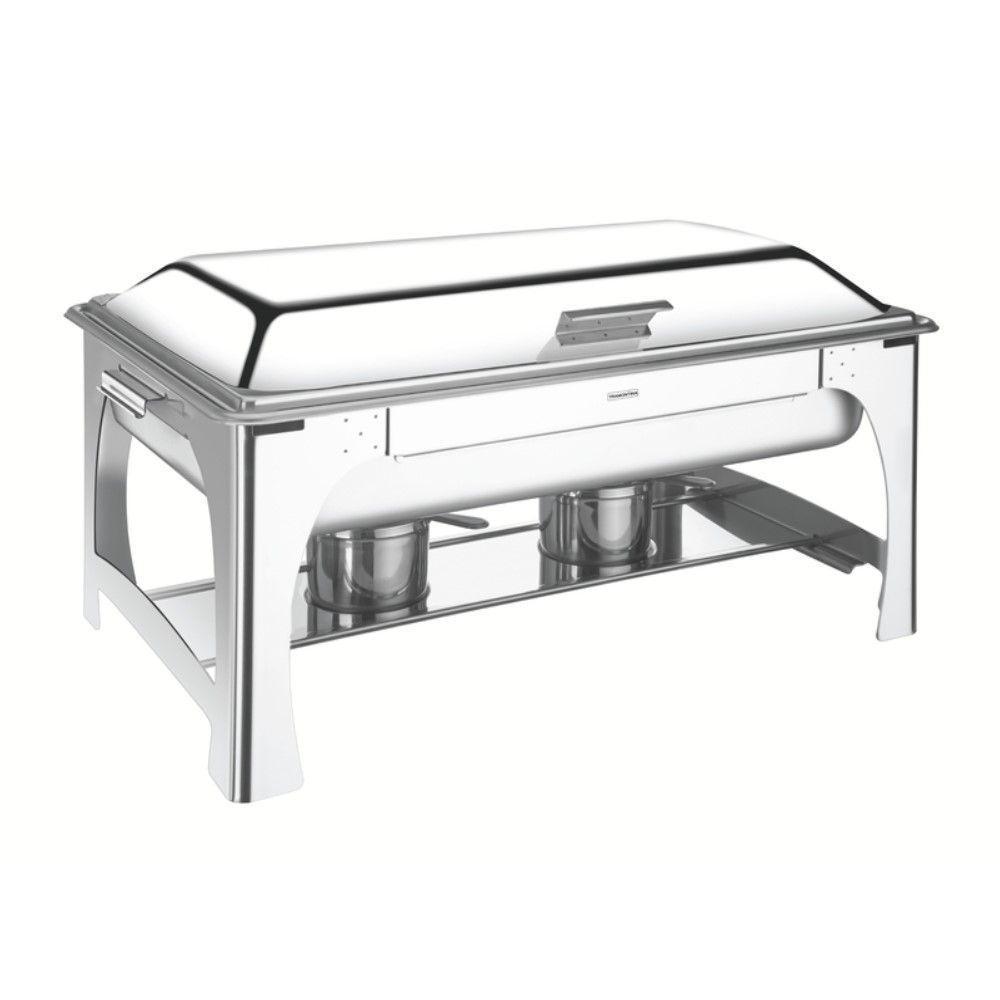 Rechaud Retangular 2 Cubas 8,4 L Em Aço Inox Banho Maria - 5