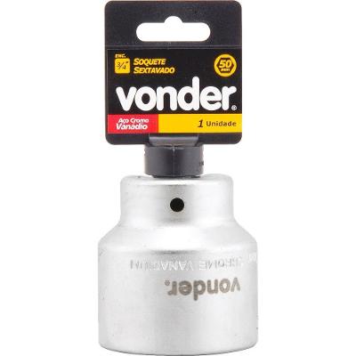 Soquete Sextavado Enc 3/4" 38mm Curto Vanád. Vonder