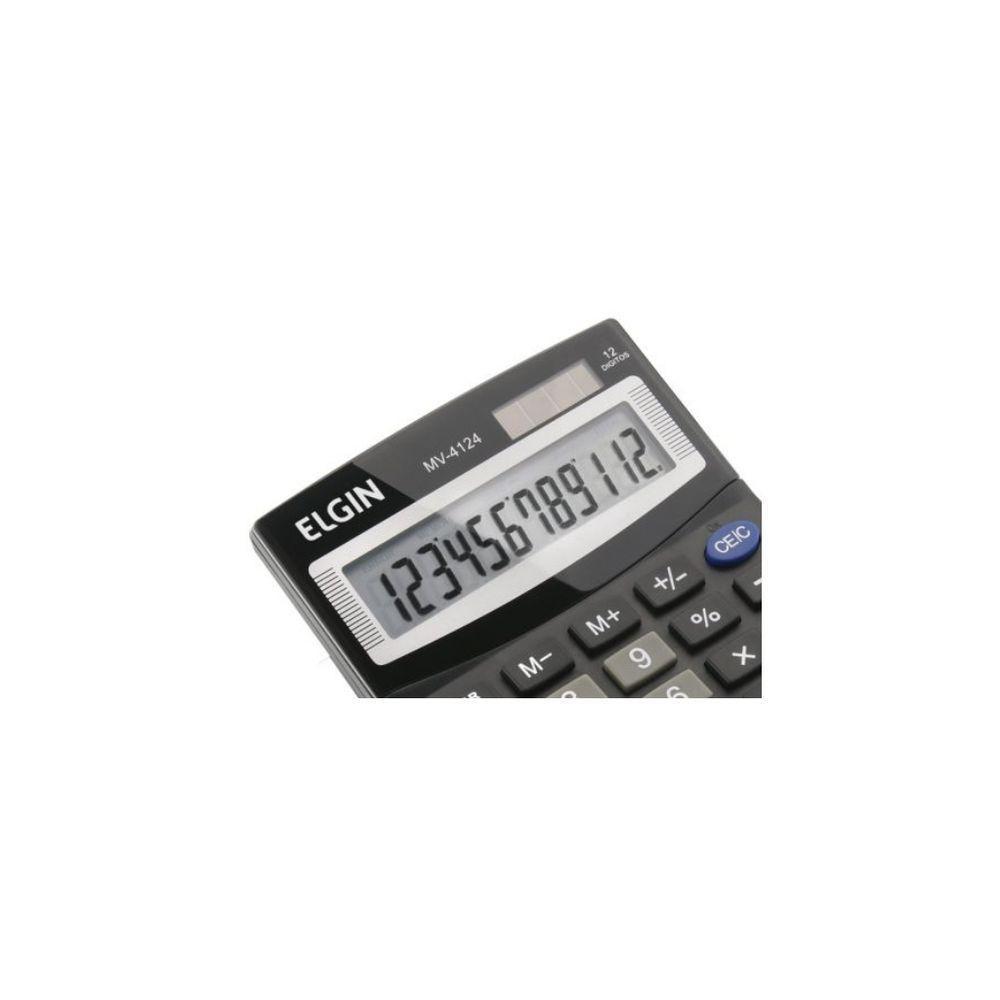 Calculadora De Mesa Visor 12 Dígitos Mv4124 - Elgin - 3