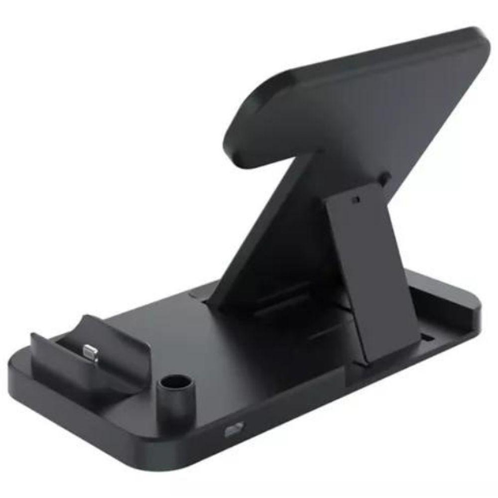 Suporte De Carregador Sem Fio 4 Em 1 Para Iphone, Apple Watch, Airpods Dobrável E Prático - 3