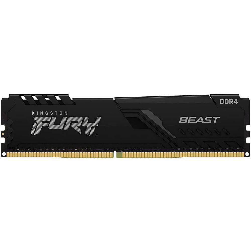 Memória Gamer Kingston Fury Beast, 16gb, Ddr4, 3200mhz, Cl16 - Kf432c16bb/16 - 1