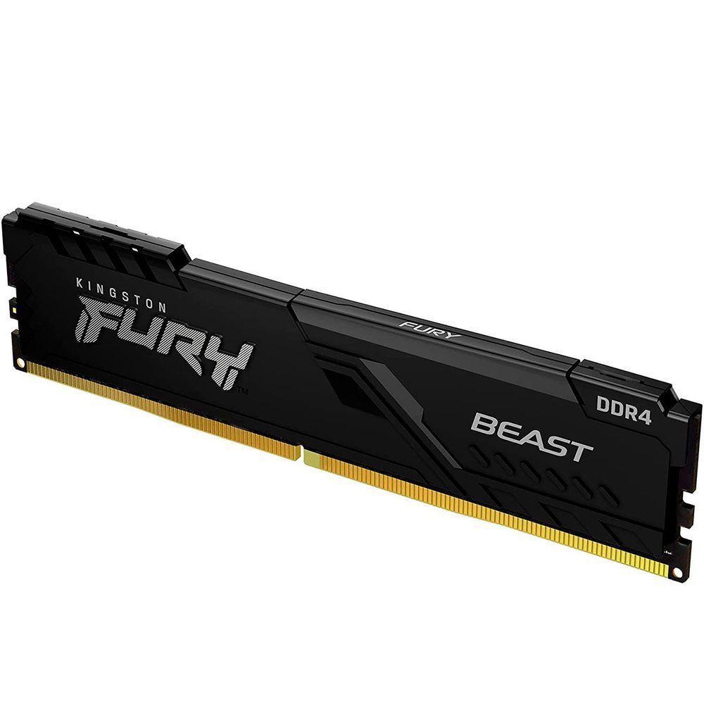 Memória Gamer Kingston Fury Beast, 16gb, Ddr4, 3200mhz, Cl16 - Kf432c16bb/16 - 3