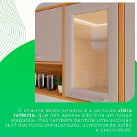 Cozinha Compacta 4 Peças 9 Portas 2 Gavetas Paris Sallêto Cinamomo Com Off White
