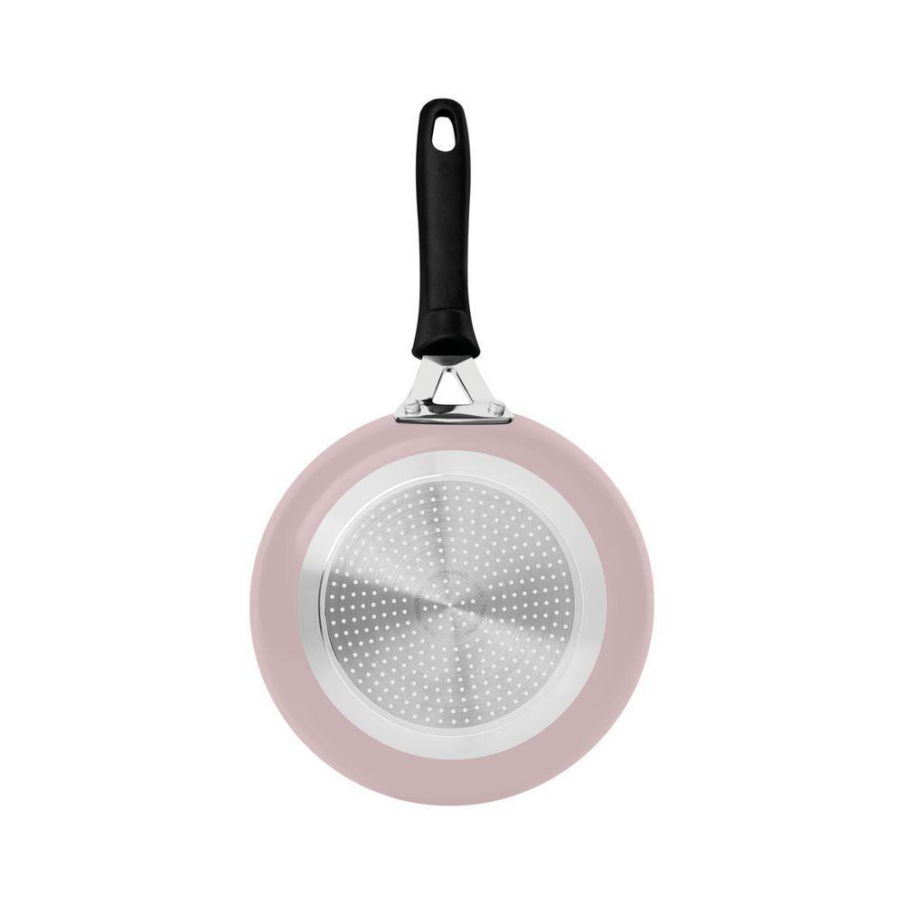 Frigideira Tramontina Tunis Em Alumínio Cerâmico Antiaderente E Externo Siliconado Rosa Trufado - 3