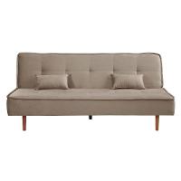 Sofá Cama Silver Linho Carvalho 1,92 - Shop Das Cabeceiras Carvalho - 1