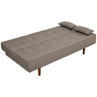 Sofá Cama Silver Linho Carvalho 1,92 - Shop Das Cabeceiras Carvalho - 6