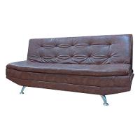 Sofá Valencia Material Sintético Shop Das Cabeceiras Marrom Claro - 7