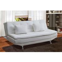 Sofá Valencia 3 Lugares Reclinável Shop Das Cabeceiras Branco - 2