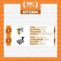 Caixa Supermercado Empacotador Amarelo 1,50m Check Out E Balança 30kg Urano Bivolt - 4